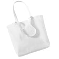 White - Front - Westford Mill Organic Cotton Shopper Bag - 16 Litres (Pack of 2)