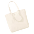 Natural - Front - Westford Mill Organic Cotton Shopper Bag - 16 Litres (Pack of 2)