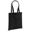 Black - Front - Westford Mill EarthAware Organic Bag For Life (10 Litres) (Pack of 2)