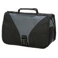 Dark Grey-Black - Front - Shugon Bristol Folding Travel Toiletry Bag - 4 Litres (Pack of 2)