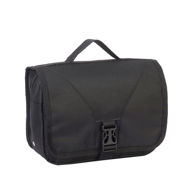 Black - Front - Shugon Bristol Folding Travel Toiletry Bag - 4 Litres (Pack of 2)
