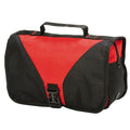 Red-Black - Front - Shugon Bristol Folding Travel Toiletry Bag - 4 Litres (Pack of 2)