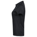 Black - Side - Tee Jays Womens-Ladies Luxury Sport Polo Shirt