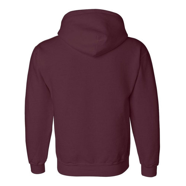 Navy - Side - Gildan Heavyweight DryBlend Adult Unisex Hooded Sweatshirt Top - Hoodie (13 Colours)