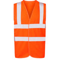 Orange - Front - Ultimate Everyday Apparel Mens UCC 4 Band Safety Waistcoat
