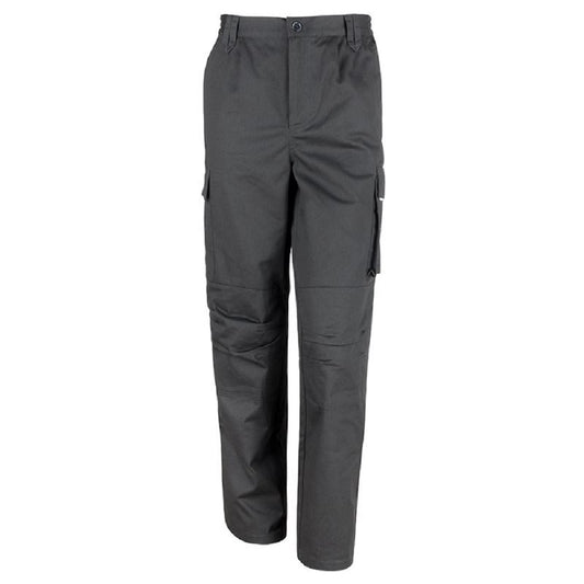 Black - Front - Result Womens-Ladies Work-Guard Action Trousers