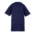 Navy Blue - Back - Spiro Impact Childrens-Kids Junior Performance Aircool T-Shirt