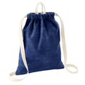 Denim Blue - Front - Bagbase Denim Gymsac