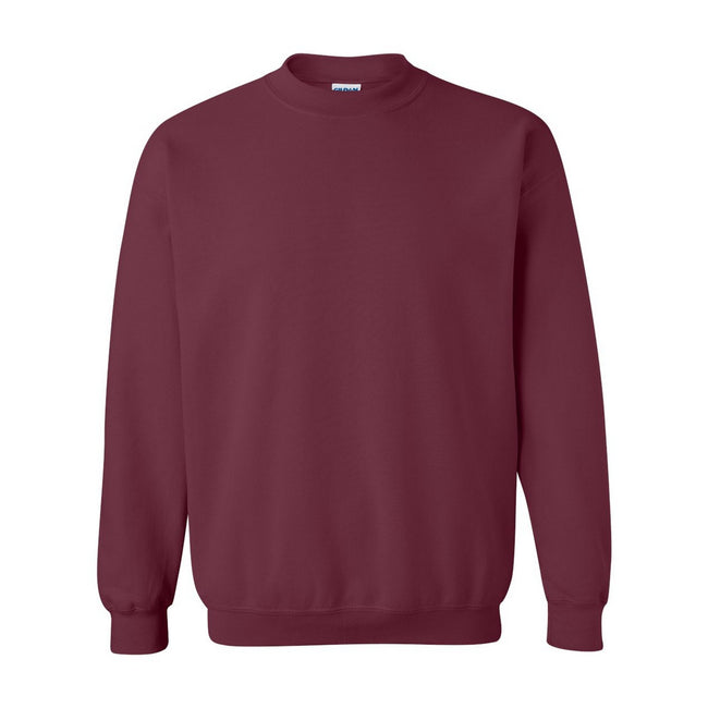 Maroon - Front - Gildan Heavy Blend Unisex Adult Crewneck Sweatshirt