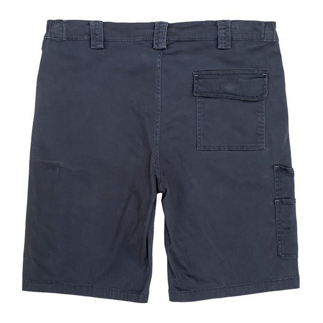 Navy Blue - Side - Result Mens Workguard Slim Chino Shorts