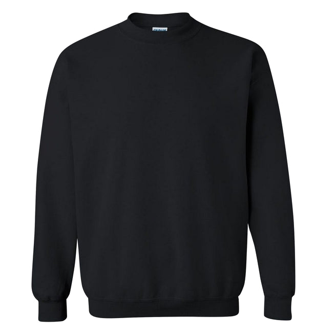 Black - Side - Gildan Childrens Unisex Heavy Blend Crewneck Sweatshirt