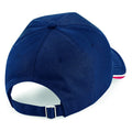 French Navy-Classic Red-White - Back - Beechfield Adults Unisex Authentic 5 Panel Piped Peak Cap