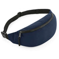 Navy Blue - Front - Bagbase Adults Unisex Recycled Waistpack