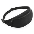 Black - Front - Bagbase Adults Unisex Recycled Waistpack