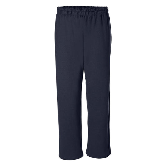 Navy - Front - Gildan Mens Heavy Blend Open Bottom Sweatpant - Jogging Pants