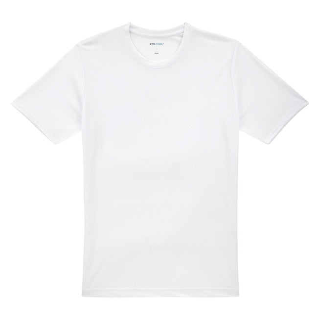 White - Front - Xpres Mens Sta-Cool T-Shirt