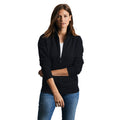 Black - Back - Russell Womens-Ladies Authentic Sweat Jacket