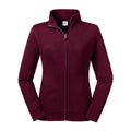 Burgundy - Front - Russell Womens-Ladies Authentic Sweat Jacket