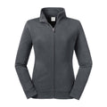 Convoy Grey - Front - Russell Womens-Ladies Authentic Sweat Jacket