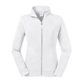 White - Front - Russell Womens-Ladies Authentic Sweat Jacket