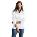 White - Back - Russell Womens-Ladies Authentic Sweat Jacket