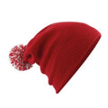 Classic Red-White - Back - Beechfield Adults Unisex Snowstar Beanie
