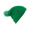 Kelly Green-white - Side - Beechfield Adults Unisex Snowstar Beanie