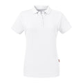 White - Front - Russell Womens-Ladies Pure Organic Polo