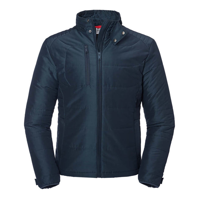 French Navy - Front - Russell Mens Cross Jacket