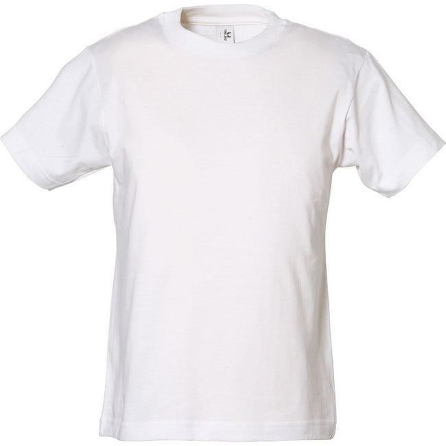 White - Front - Tee Jays Boys Power Tee