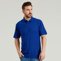 Royal Blue - Side - Ultimate Adults Unisex 50-50 Pique Polo