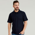 Navy Blue - Back - Ultimate Adults Unisex 50-50 Pique Polo