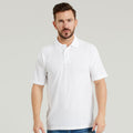 White - Back - Ultimate Adults Unisex 50-50 Pique Polo
