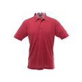 Red - Front - Ultimate Adults Unisex 50-50 Pique Polo