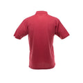 Red - Back - Ultimate Adults Unisex 50-50 Pique Polo