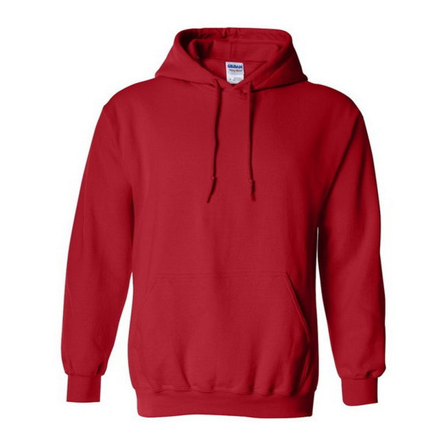 Red - Front - Gildan Heavy Blend Adult Unisex Hooded Sweatshirt - Hoodie