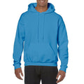 Sapphire - Side - Gildan Heavy Blend Adult Unisex Hooded Sweatshirt - Hoodie