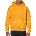 Gold - Side - Gildan Heavy Blend Adult Unisex Hooded Sweatshirt - Hoodie