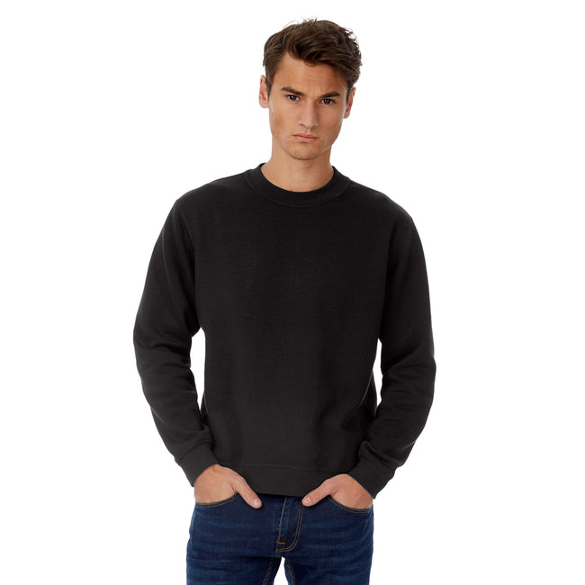 Black Pure - Back - B&C Mens Set In Sweatshirt