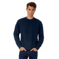 Navy Blue - Back - B&C Mens Set In Sweatshirt