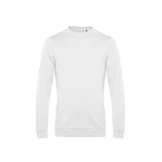 White - Front - B&C Mens Set In Sweatshirt