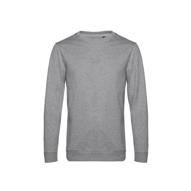 Heather Grey - Front - B&C Mens Set In Sweatshirt