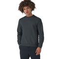 Heather Asphalt - Back - B&C Mens Set In Sweatshirt