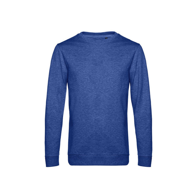 Heather Royal Blue - Front - B&C Mens Set In Sweatshirt