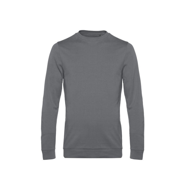 Elephant Grey - Front - B&C Mens Set In Sweatshirt