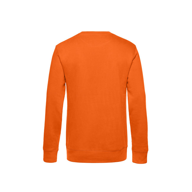 Pure Orange - Back - B&C Mens King Crew Neck Sweater