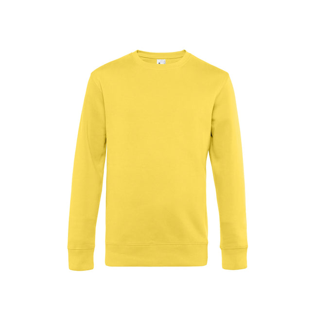 Yellow Fizz - Front - B&C Mens King Crew Neck Sweater