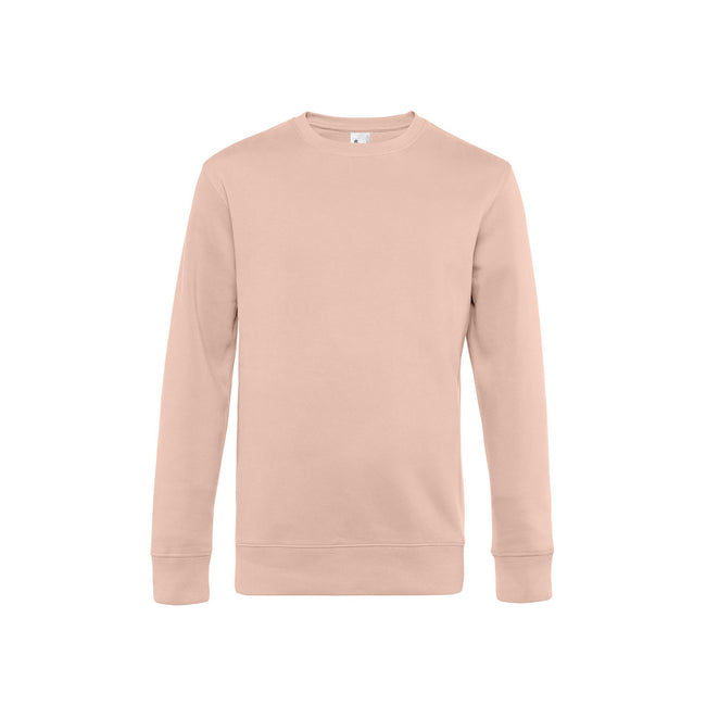 Soft Rose - Front - B&C Mens King Crew Neck Sweater