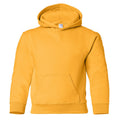 Gold - Front - Gildan Heavy Blend Childrens Unisex Hooded Sweatshirt Top - Hoodie