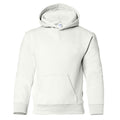 White - Front - Gildan Heavy Blend Childrens Unisex Hooded Sweatshirt Top - Hoodie